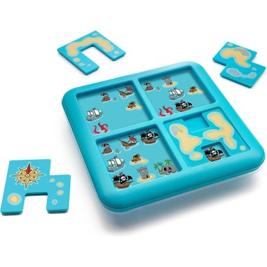 Pirates Jr. Cache-Cache - Jeu de Réflexion 1 Joueur - Smartgames