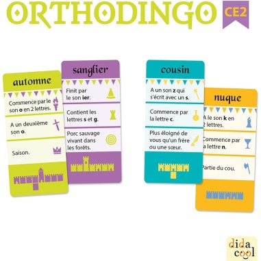 Orthodingo CE2 - jeu sur l'orthographe - Cocktail Games