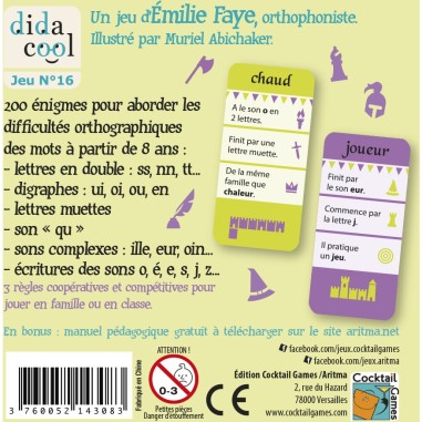 Orthodingo CE2 - jeu sur l'orthographe - Cocktail Games