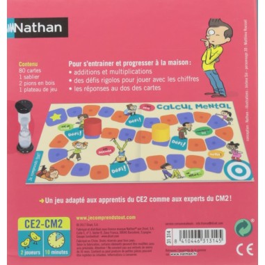 Jeu d'apprentissage : calcul mental - Nathan