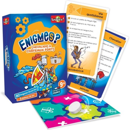 Enigmes: Chevaliers et Châteaux Forts - Jeu de société - Bioviva Editions