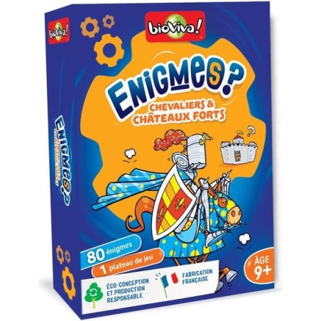Enigmes: Chevaliers et Châteaux Forts - Jeu de société - Bioviva Editions