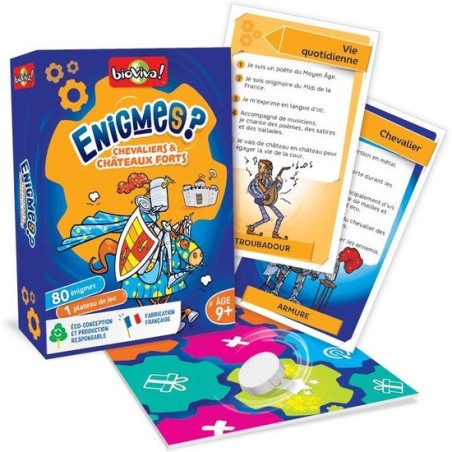 Enigmes: Chevaliers et Châteaux Forts - Jeu de société - Bioviva Editions