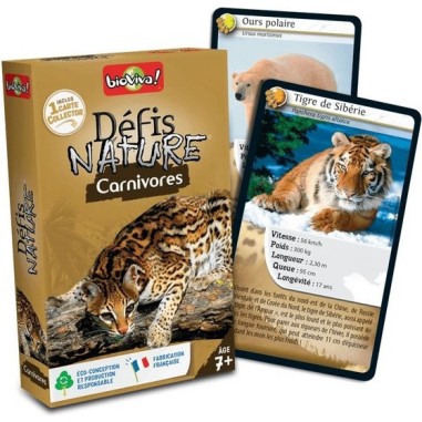 Défis Nature - Carnivores - Jeu de société - Bioviva Editions