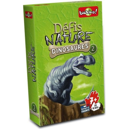 Défis Nature - Dinosaures 2 Vert - Jeu de société - Bioviva Editions