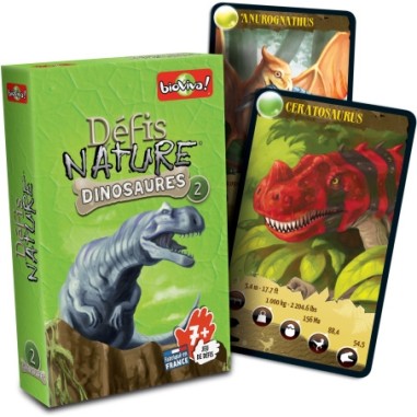 Défis Nature - Dinosaures 2 Vert - Jeu de société - Bioviva Editions