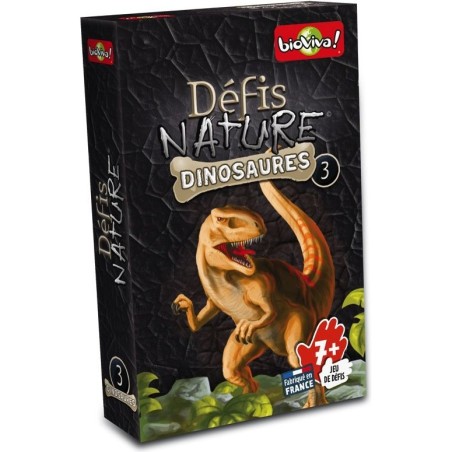 Défis Nature - Dinosaures 3 Noir - Jeu de société - Bioviva Editions