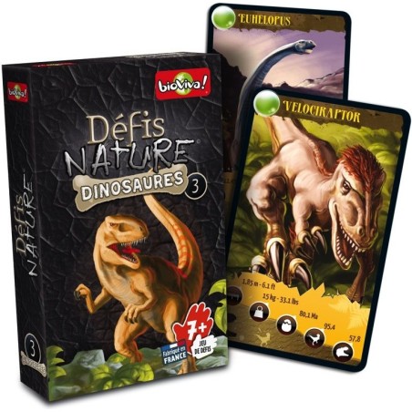 Défis Nature - Dinosaures 3 Noir - Jeu de société - Bioviva Editions
