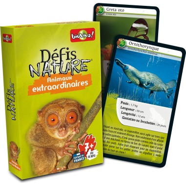 Défis Nature - Animaux Extraordinaires - Jeu de société - Bioviva Editions