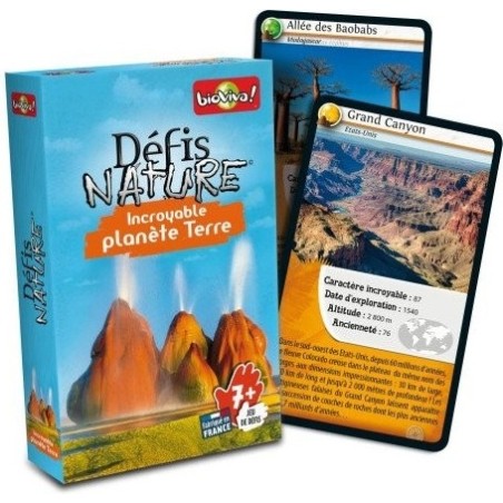 Défis Nature - Incroyable Planète Terre - Jeu de société - Bioviva Editions