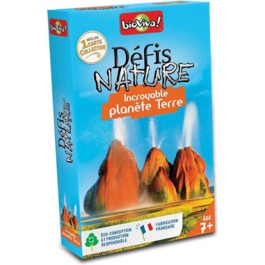 Défis Nature - Incroyable Planète Terre - Jeu de société - Bioviva Editions