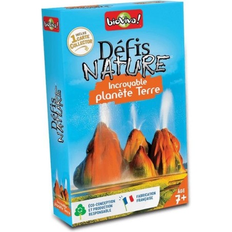 Défis Nature - Incroyable Planète Terre - Jeu de société - Bioviva Editions