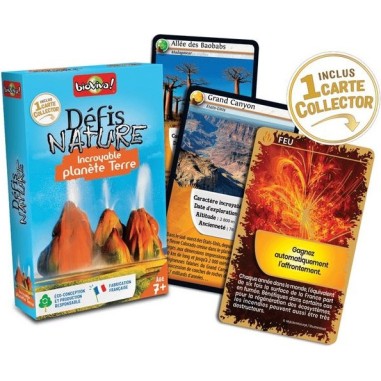 Défis Nature - Incroyable Planète Terre - Jeu de société - Bioviva Editions