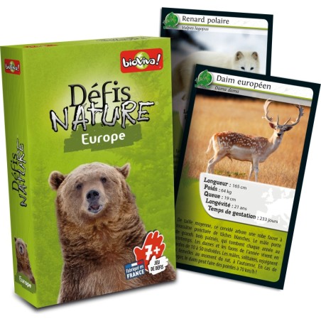 Défis Nature - Europe - Jeu de société - Bioviva Editions