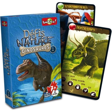 Défis Nature - Dinosaures 1 Bleu - Jeu de société - Bioviva Editions