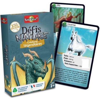 Défis Nature - Créatures Légendaires - Jeu de société - Bioviva Editions