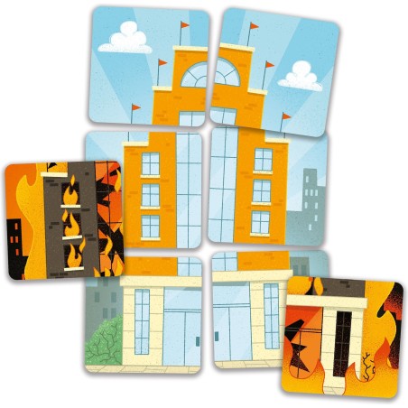 Jeu de coopération et de mémoire : hero town - Djeco
