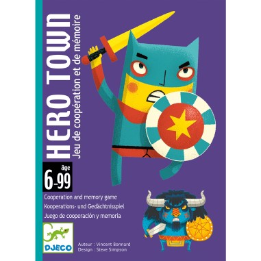 Jeu de coopération et de mémoire : hero town - Djeco