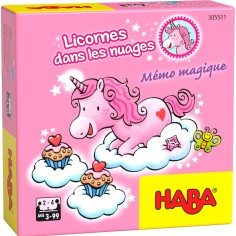 Mémo magique licornes dans les nuages - Mini jeu - Haba