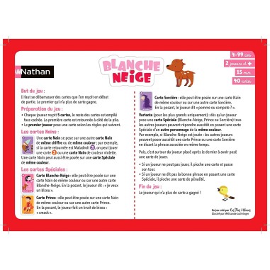Blanche Neige - Jeu de société - Nathan