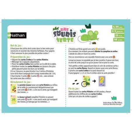 Une Souris Verte - Jeu de société - Nathan