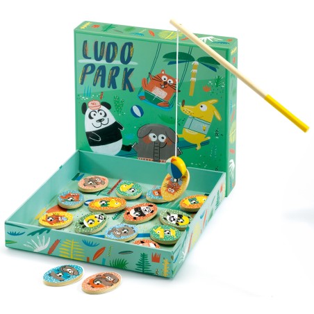 Jeu éducatif bois - LudoPark - 4 games - Djeco