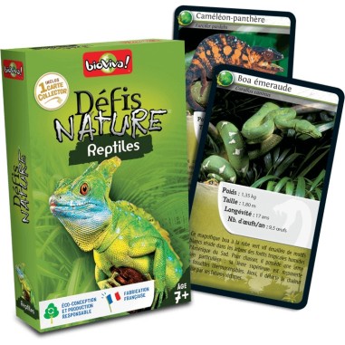Défis Nature - Reptiles - Jeu de société - Bioviva Editions