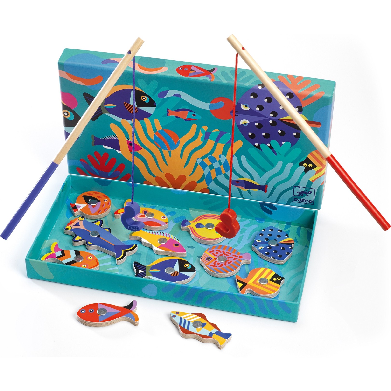 Pêche à la ligne aimantée : fishing graphic Djeco