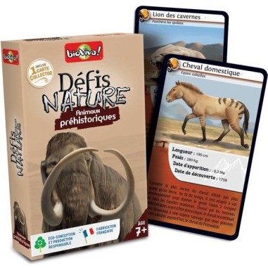 Défis Nature - Animaux Préhistorique - Jeu de société - Bioviva Editions