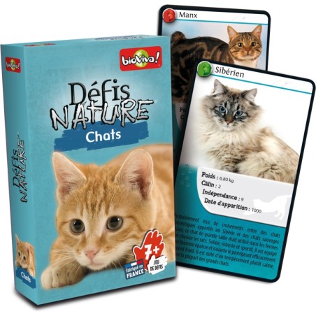 Défis Nature - Chats - Jeu de société - Bioviva Editions