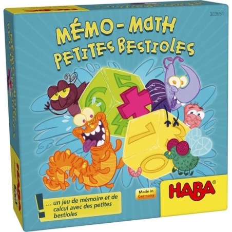 Mémo-Math Petites Bestioles - Jeu de société - Haba