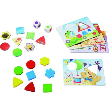 Mes premiers jeux - Les couleurs et les formes avec petit ourson - Jeu de société - Haba