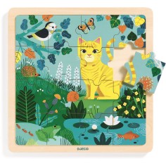 Puzzle éducatif bois - Puzzlo Lily - DJ01819 - Djeco