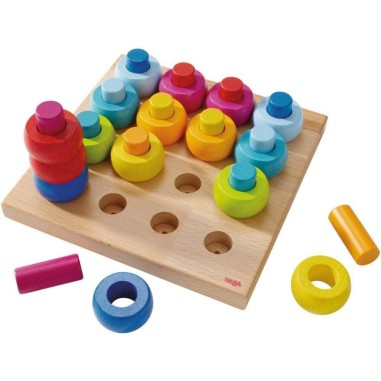 Jeu à Enficher - Anneaux Multicolores - Jeux enfants - Haba