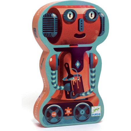 Puzzle Silhouette: Bob le Robot - Jeux enfants - Djeco