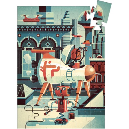 Puzzle Silhouette: Bob le Robot - Jeux enfants - Djeco