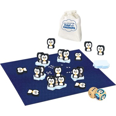 Mon premier jeu Plouf les pingouins - jeu coopératif - Nathan