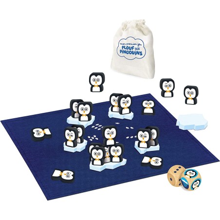 Mon premier jeu Plouf les pingouins - jeu coopératif - Nathan