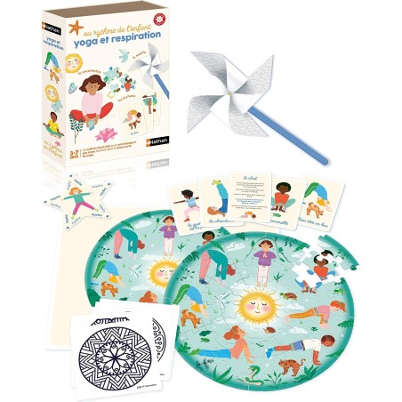 Au Rythme de l'Enfant: Yoga et Respiration - Jeux de société - Nathan