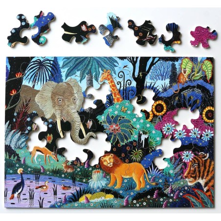 Puzzle - Nuit dans la Jungle - 50 pièces - Jeux classiques - Puzzle – Pmwd - Michèle Wilson