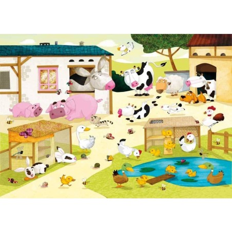 Puzzle - La Ferme - 12 Pièces - Jeux classiques - Puzzle - Pmwd - Michèle Wilson