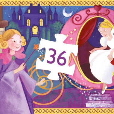 Puzzle silhouette - Cendrillon - Jeux classiques - Jeux de société - Djeco