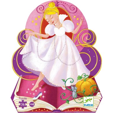 Puzzle silhouette - Cendrillon - Jeux classiques - Jeux de société - Djeco