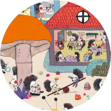 Puzzle Observation : L’Ecole des Hérissons – 35 Pièces - Jeux enfants - Djeco