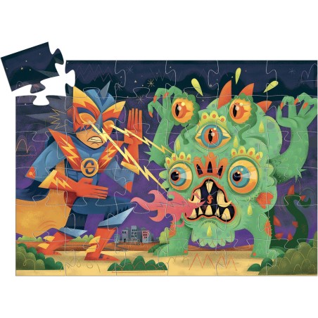 Puzzle Silhouette - Laser Boy - 36 Pièces - Jeux classiques - Djeco