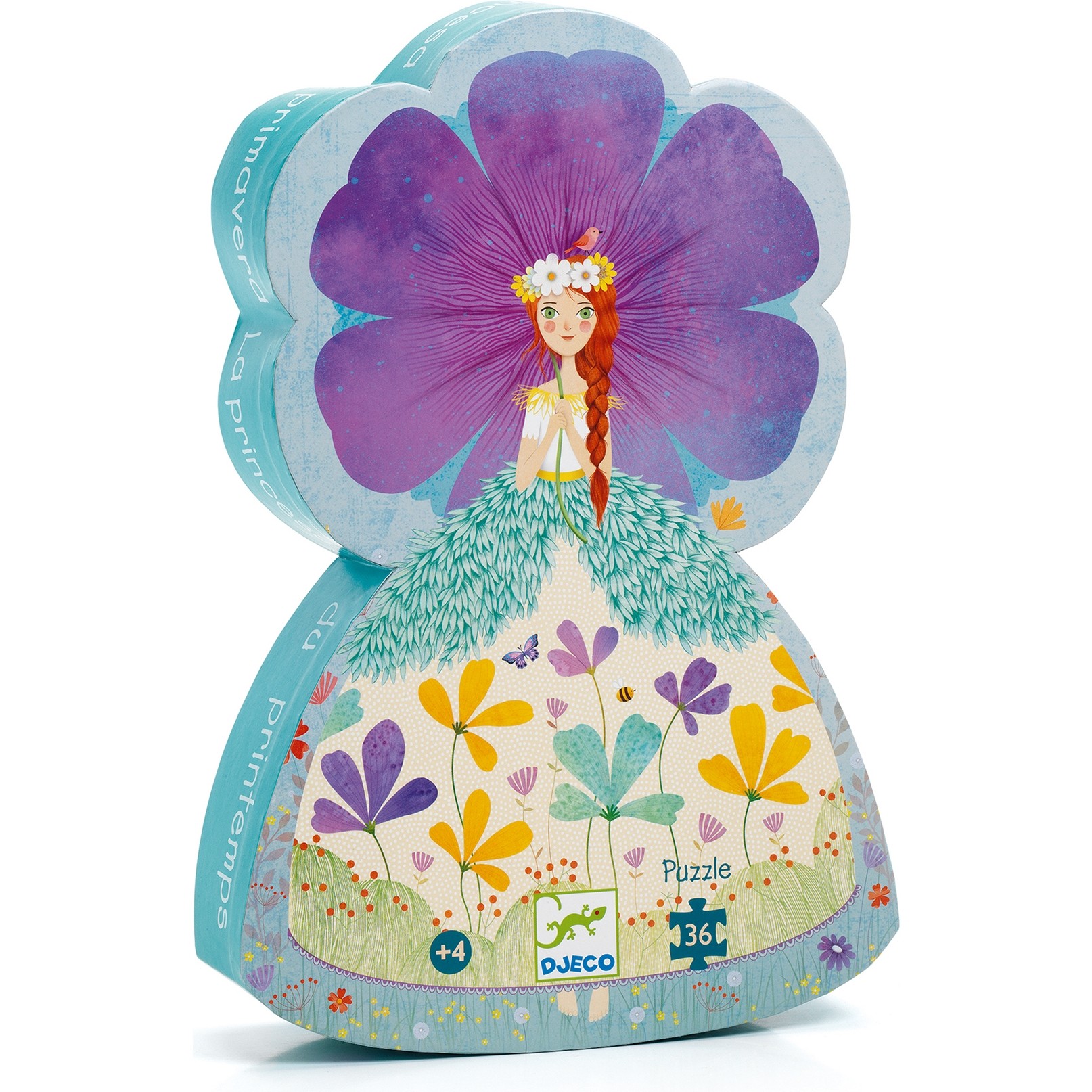 La princesse du printemps 36 pièces Puzzles Puzzles silhouettes Djeco