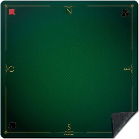 Tapis Cartes Prestige 60x60: Vert - Jeux classiques - Wogamat