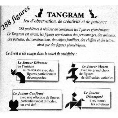 Tangram avec livret - Jeux classiques - Jeux de société - Jeux - Jeandel
