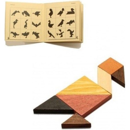 Tangram avec livret - Jeux classiques - Jeux de société - Jeux - Jeandel