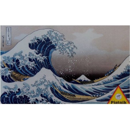 Puzzle - Hokusai - La Vague - 1000 pièces - Jeux de société - Piatnik